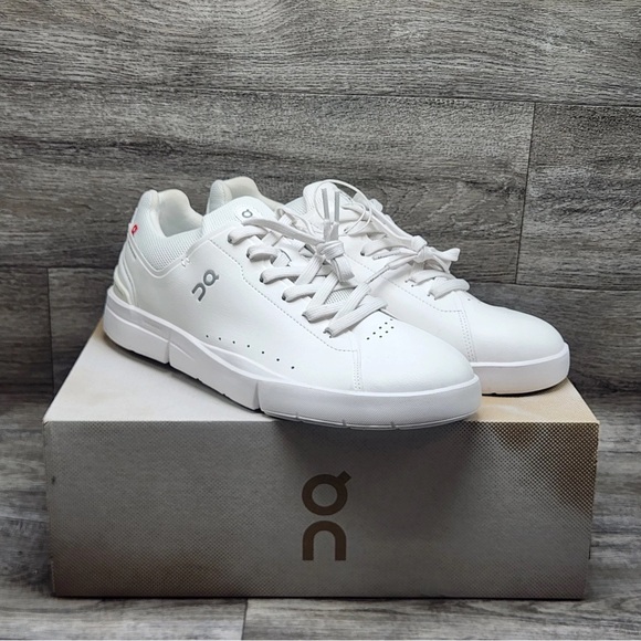 On Running Other - Men’s ON The Roger Advantage Casual Shoes - All White 3MD10640108